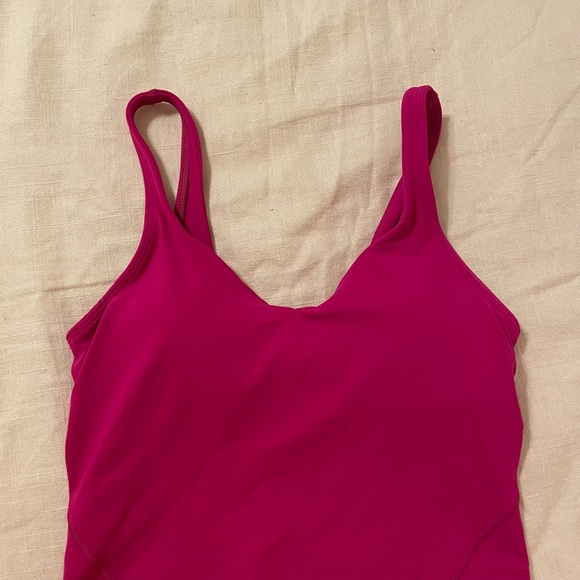 LULULEMON RIPENED RASPBERRY ALIGN TANK SIZE 6 - Picture 2 of 4
